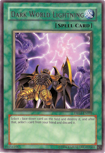 Dark World Lightning [DR04-EN098] Rare | Jomio and Rueliete's Cards and Comics