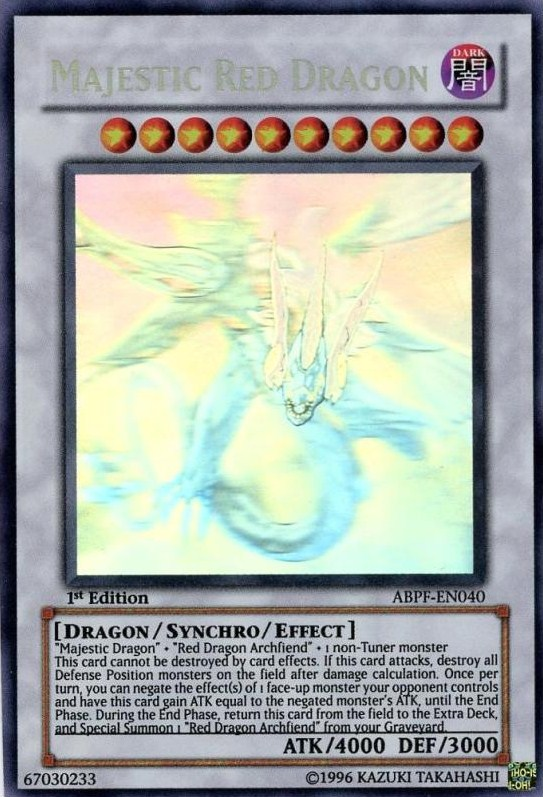 Majestic Red Dragon [ABPF-EN040] Ghost Rare | Jomio and Rueliete's Cards and Comics