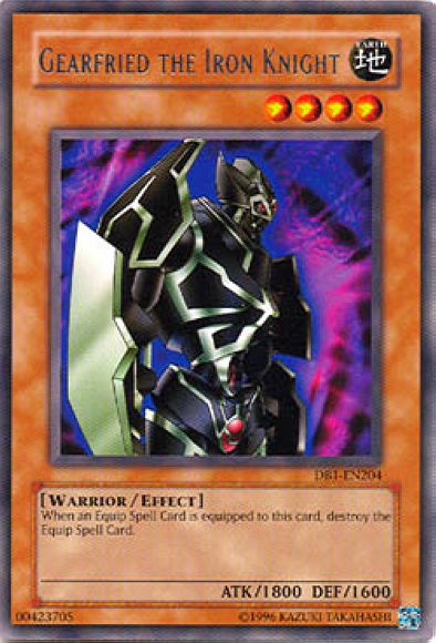 Gearfried the Iron Knight [DB1-EN204] Rare | Jomio and Rueliete's Cards and Comics