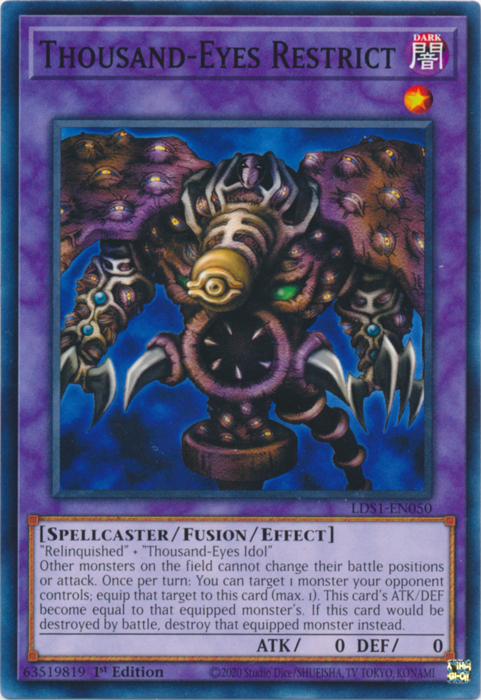 Thousand-Eyes Restrict [LDS1-EN050] Common | Jomio and Rueliete's Cards and Comics