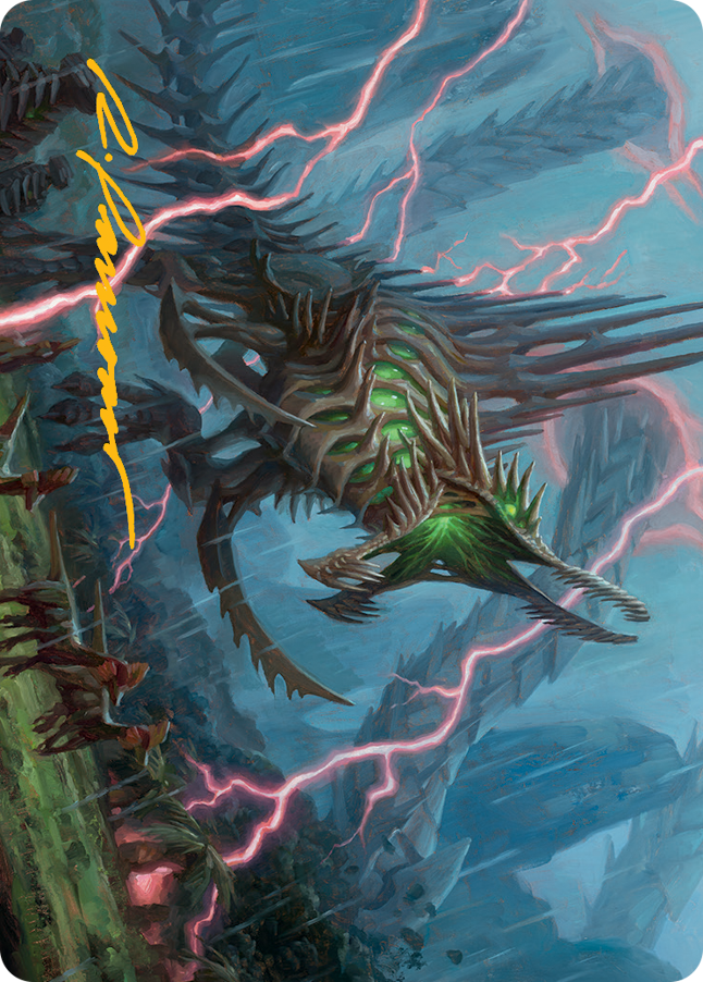 Etali, Primal Sickness Art Card (Gold-Stamped Signature) [March of the Machine Art Series] | Jomio and Rueliete's Cards and Comics