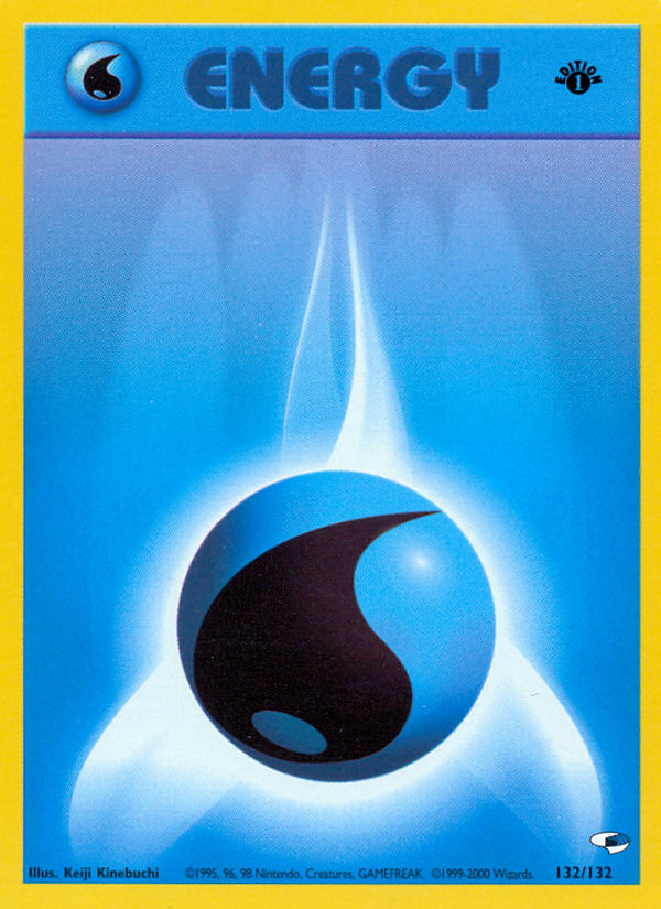 Water Energy (132/132) [Gym Heroes 1st Edition] | Jomio and Rueliete's Cards and Comics