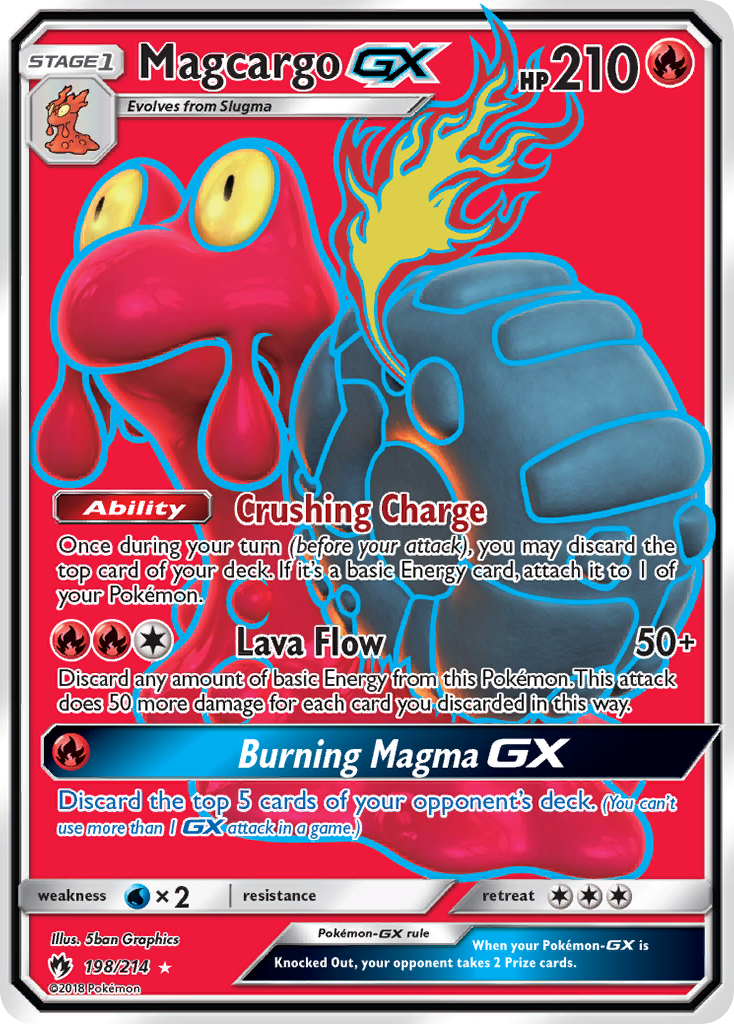 Magcargo GX (198/214) [Sun & Moon: Lost Thunder] | Jomio and Rueliete's Cards and Comics