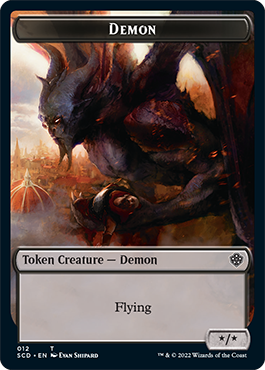 Demon // Demon Double-Sided Token [Starter Commander Decks] | Jomio and Rueliete's Cards and Comics