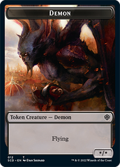 Demon // Demon Double-Sided Token [Starter Commander Decks] | Jomio and Rueliete's Cards and Comics