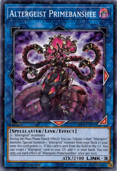 Altergeist Primebanshee (Starfoil) [SP18-EN037] Starfoil Rare | Jomio and Rueliete's Cards and Comics