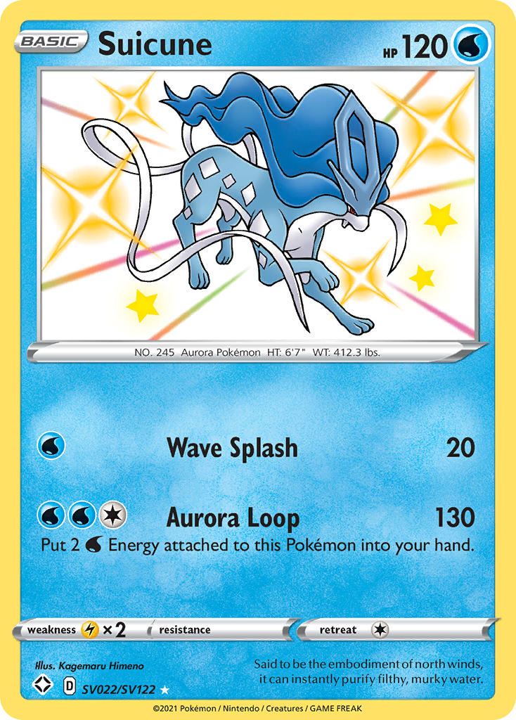 Suicune (SV022/SV122) [Sword & Shield: Shining Fates] | Jomio and Rueliete's Cards and Comics