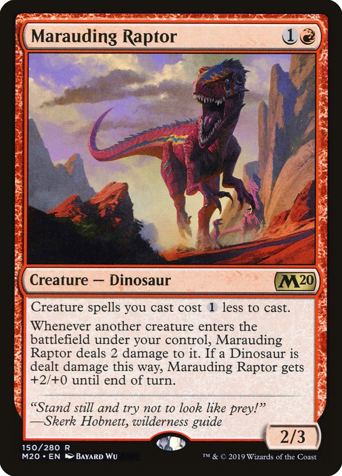 Marauding Raptor [Core Set 2020] | Jomio and Rueliete's Cards and Comics