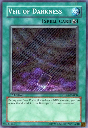 Veil of Darkness [GLAS-EN088] Secret Rare | Jomio and Rueliete's Cards and Comics