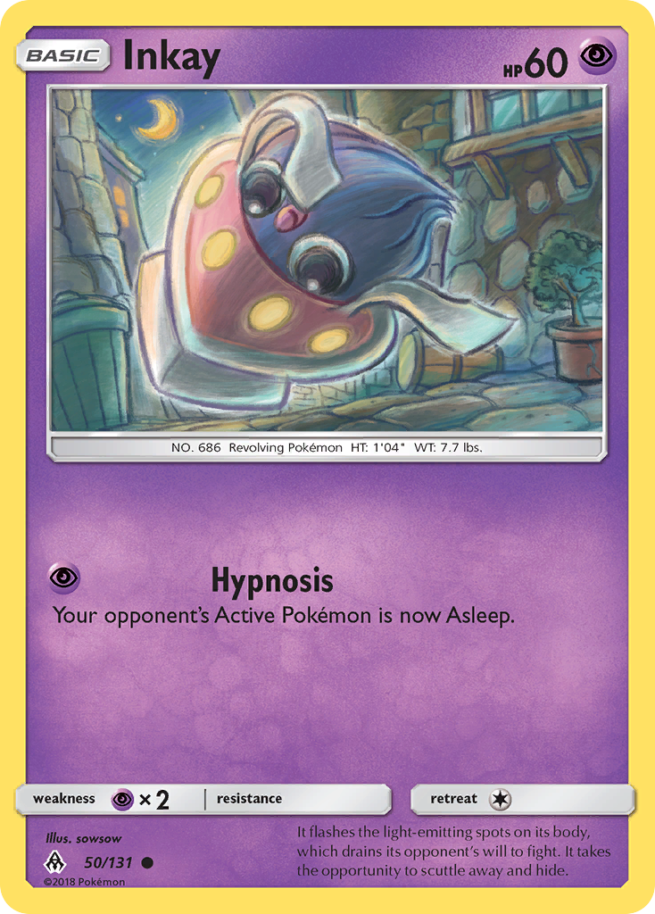 Inkay (50/131) [Sun & Moon: Forbidden Light] | Jomio and Rueliete's Cards and Comics