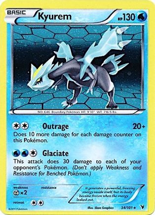 Kyurem (34/101) (Cosmos Holo) [Black & White: Noble Victories] | Jomio and Rueliete's Cards and Comics