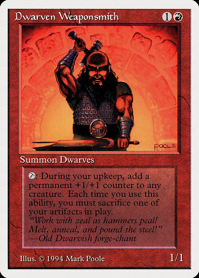 Dwarven Weaponsmith [Summer Magic / Edgar] | Jomio and Rueliete's Cards and Comics