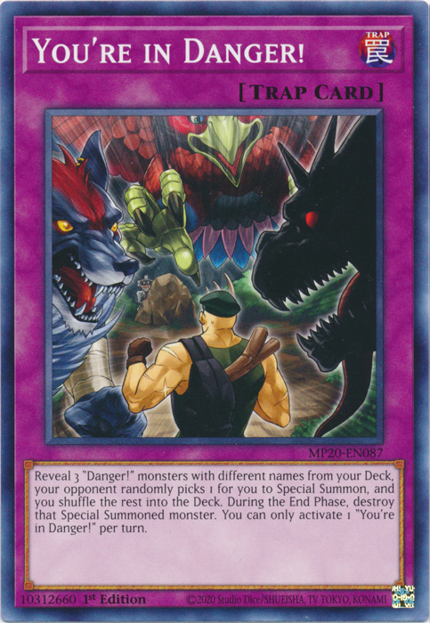 You're in Danger! [MP20-EN087] Common | Jomio and Rueliete's Cards and Comics