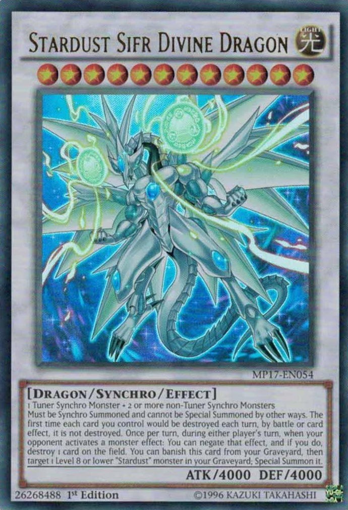 Stardust Sifr Divine Dragon [MP17-EN054] Ultra Rare | Jomio and Rueliete's Cards and Comics