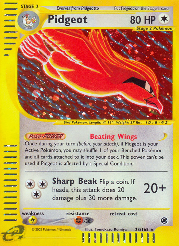 Pidgeot (23/165) [Expedition: Base Set] | Jomio and Rueliete's Cards and Comics