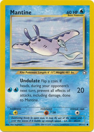 Mantine (64/111) [Neo Genesis Unlimited] | Jomio and Rueliete's Cards and Comics