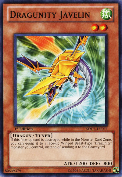 Dragunity Javelin [SDDL-EN011] Common | Jomio and Rueliete's Cards and Comics