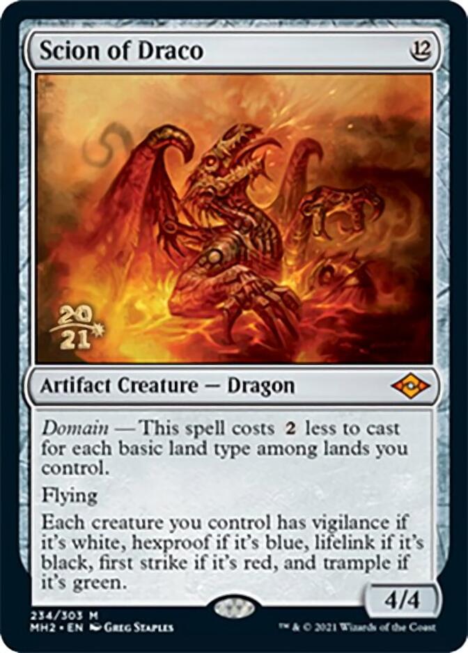 Scion of Draco [Modern Horizons 2 Prerelease Promos] | Jomio and Rueliete's Cards and Comics