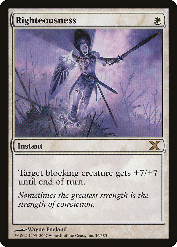 Righteousness [Tenth Edition] | Jomio and Rueliete's Cards and Comics