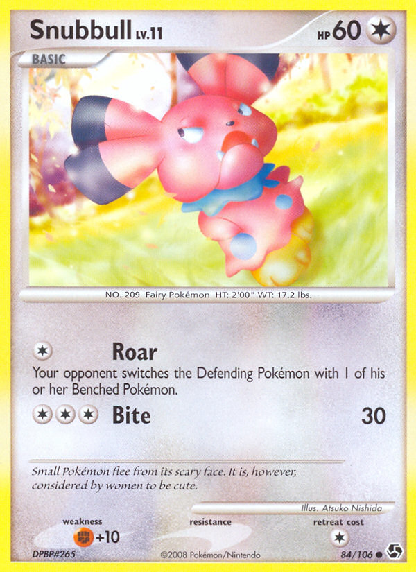Snubbull (84/106) [Diamond & Pearl: Great Encounters] | Jomio and Rueliete's Cards and Comics