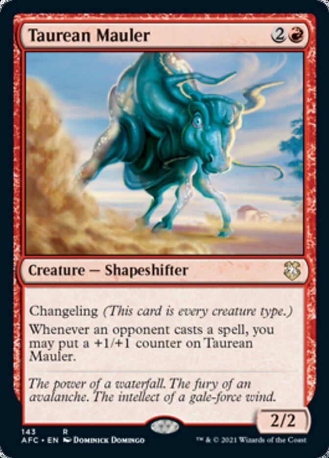Taurean Mauler [Dungeons & Dragons: Adventures in the Forgotten Realms Commander] | Jomio and Rueliete's Cards and Comics
