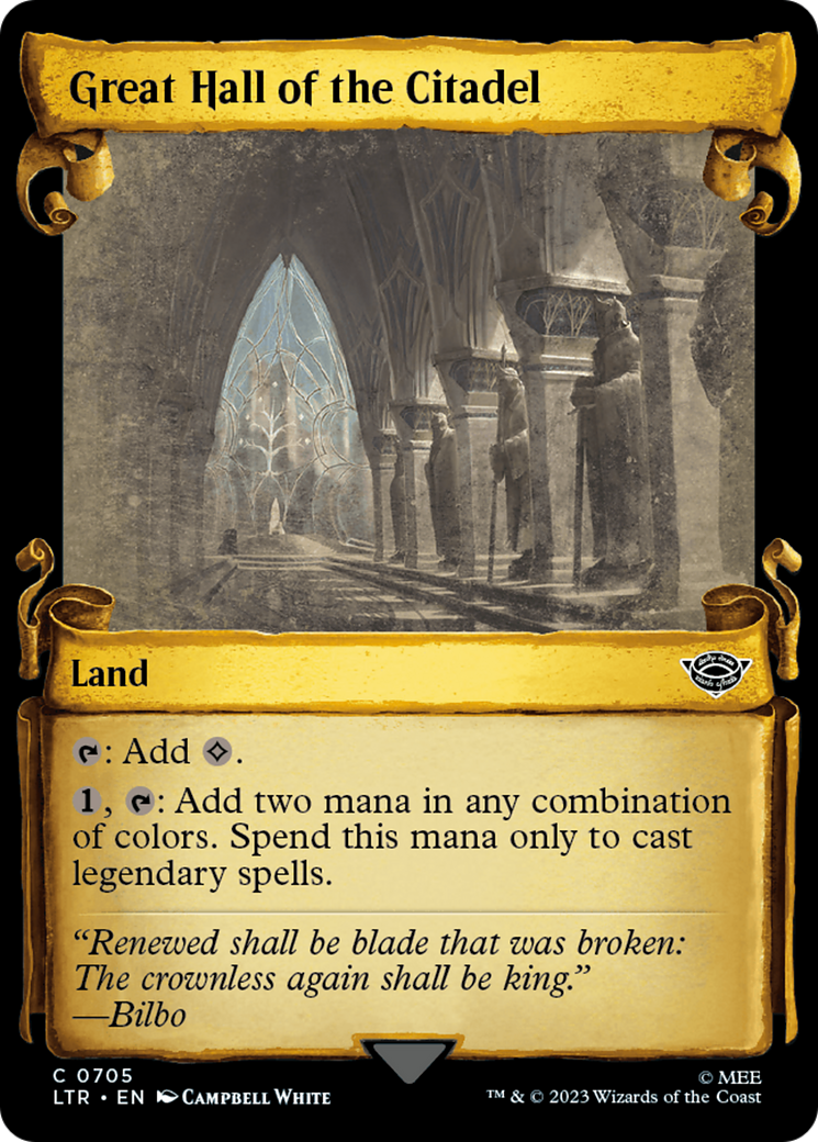 Great Hall of the Citadel [The Lord of the Rings: Tales of Middle-Earth Showcase Scrolls] | Jomio and Rueliete's Cards and Comics