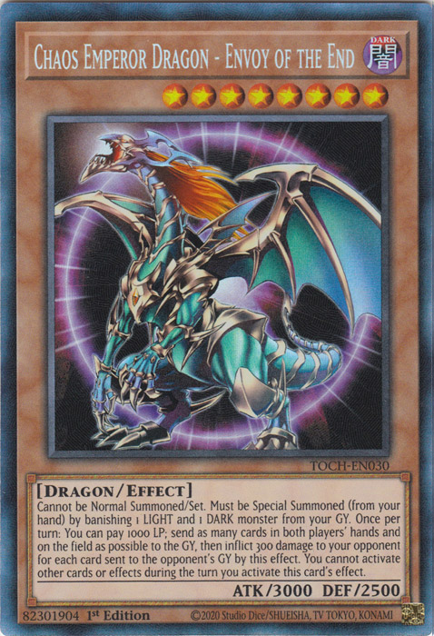 Chaos Emperor Dragon - Envoy of the End (CR) [TOCH-EN030] Collector's Rare | Jomio and Rueliete's Cards and Comics