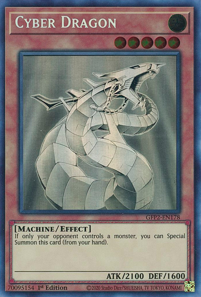 Cyber Dragon [GFP2-EN178] Ghost Rare | Jomio and Rueliete's Cards and Comics