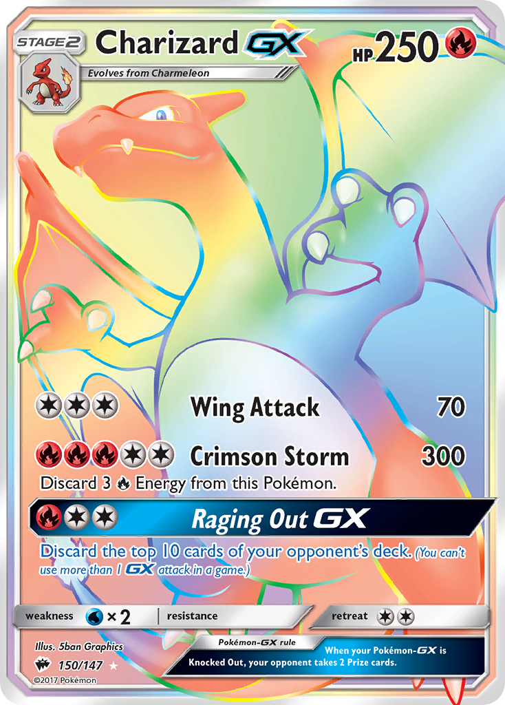 Charizard GX (150/147) [Sun & Moon: Burning Shadows] | Jomio and Rueliete's Cards and Comics