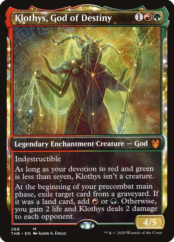 Klothys, God of Destiny (Showcase) [Theros Beyond Death] | Jomio and Rueliete's Cards and Comics