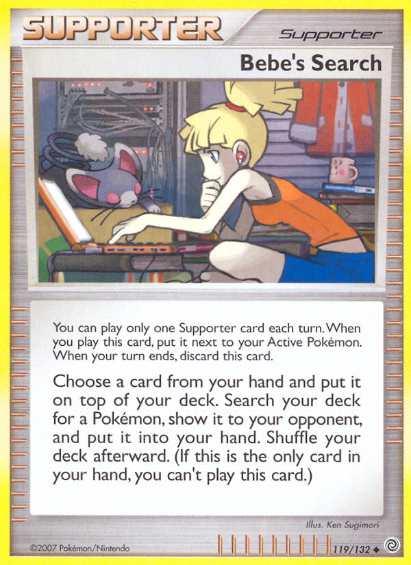 Bebe's Search (119/132) [Diamond & Pearl: Secret Wonders] | Jomio and Rueliete's Cards and Comics