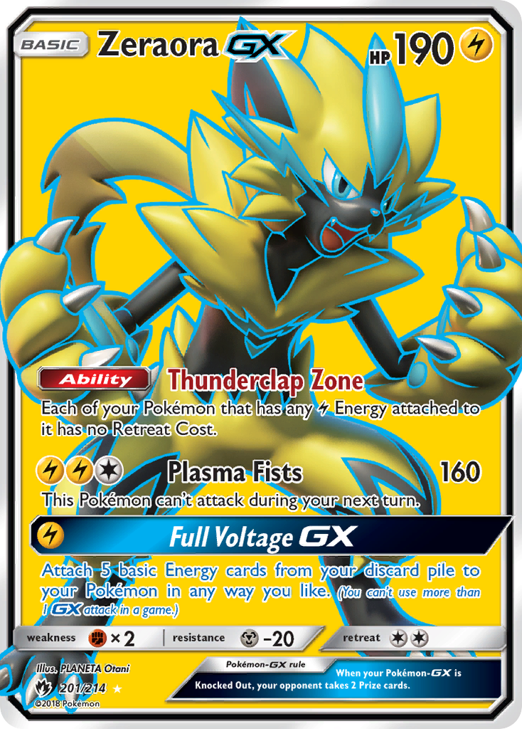 Zeraora GX (201/214) [Sun & Moon: Lost Thunder] | Jomio and Rueliete's Cards and Comics