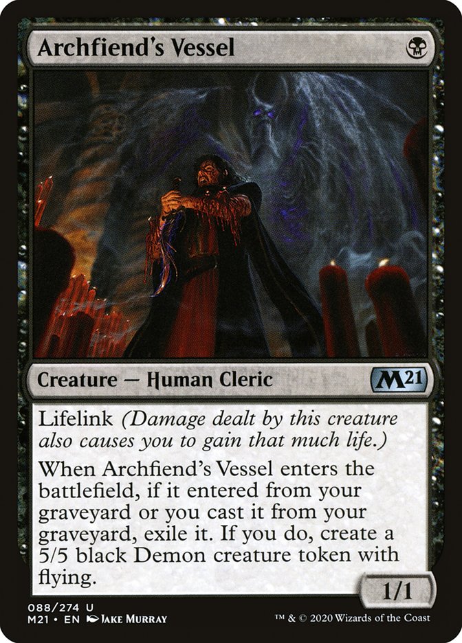 Archfiend's Vessel [Core Set 2021] | Jomio and Rueliete's Cards and Comics