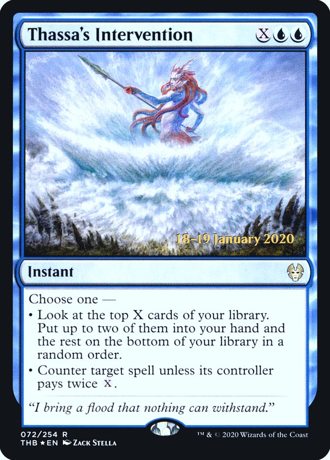 Thassa's Intervention [Theros Beyond Death Prerelease Promos] | Jomio and Rueliete's Cards and Comics