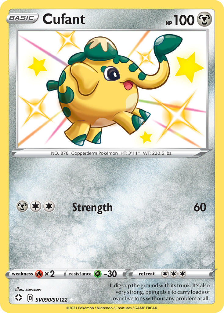 Cufant (SV090/SV122) [Sword & Shield: Shining Fates] | Jomio and Rueliete's Cards and Comics
