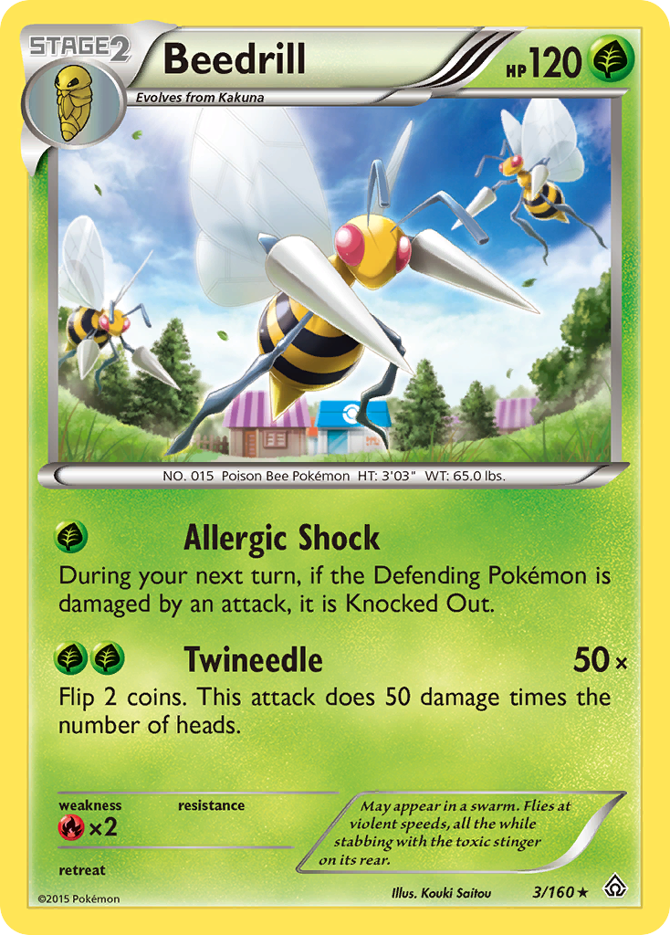 Beedrill (3/160) [XY: Primal Clash] | Jomio and Rueliete's Cards and Comics