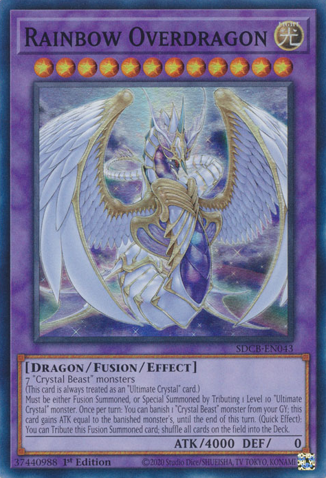 Rainbow Overdragon [SDCB-EN043] Super Rare | Jomio and Rueliete's Cards and Comics