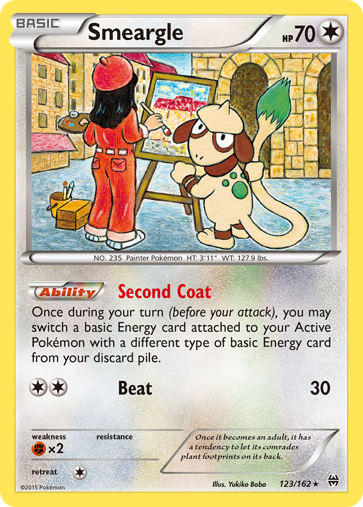 Smeargle (123/162) [XY: BREAKthrough] | Jomio and Rueliete's Cards and Comics