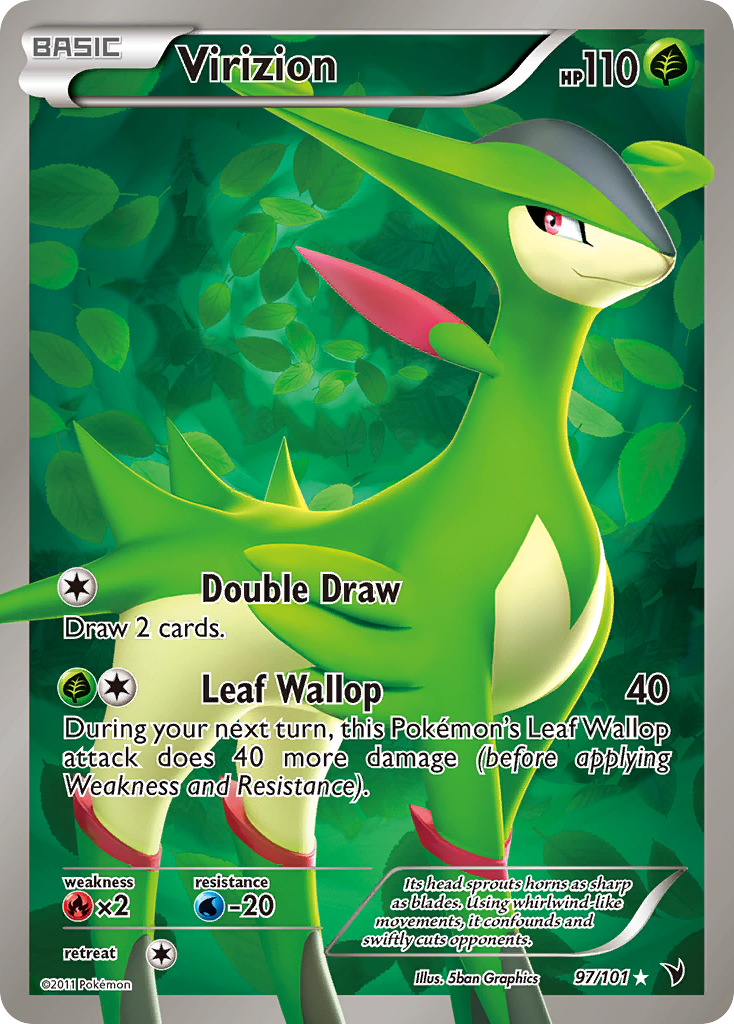 Virizion (97/101) [Black & White: Noble Victories] | Jomio and Rueliete's Cards and Comics