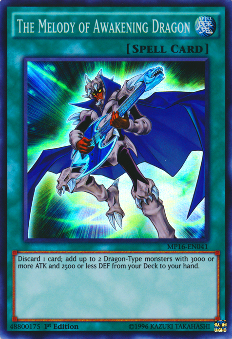 The Melody of Awakening Dragon [MP16-EN041] Super Rare | Jomio and Rueliete's Cards and Comics