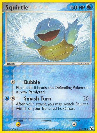 Squirtle (83/112) [EX: FireRed & LeafGreen] | Jomio and Rueliete's Cards and Comics