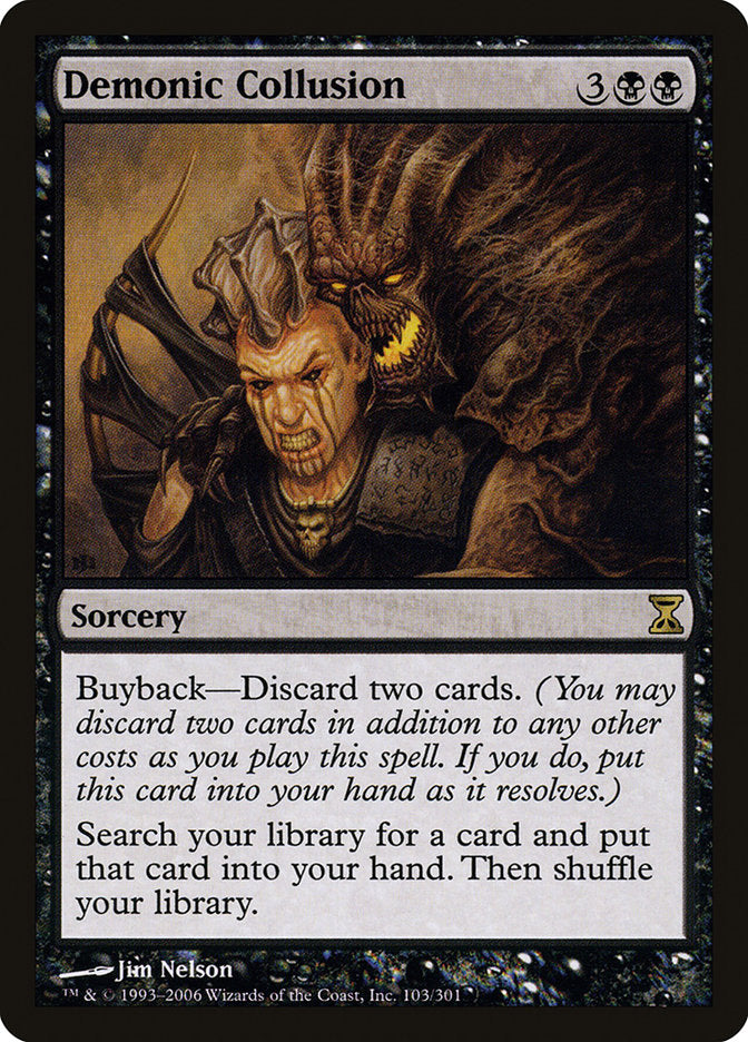 Demonic Collusion [Time Spiral] | Jomio and Rueliete's Cards and Comics
