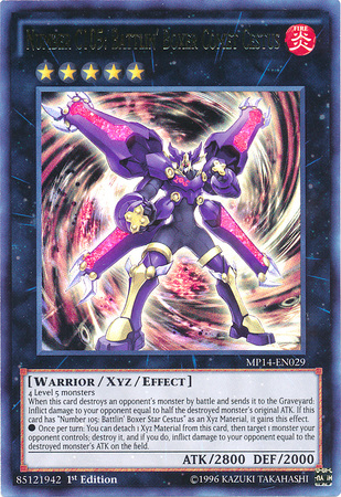 Number C105: Battlin' Boxer Comet Cestus [MP14-EN029] Ultra Rare | Jomio and Rueliete's Cards and Comics
