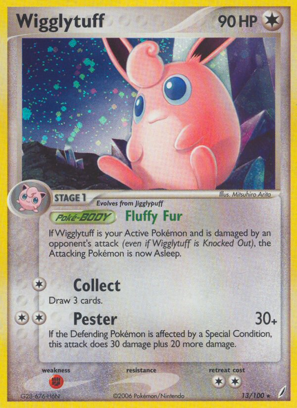 Wigglytuff (13/100) [EX: Crystal Guardians] | Jomio and Rueliete's Cards and Comics