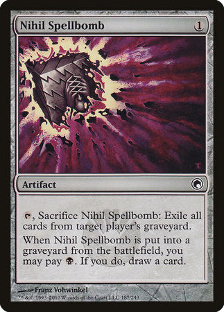 Nihil Spellbomb [Scars of Mirrodin] | Jomio and Rueliete's Cards and Comics