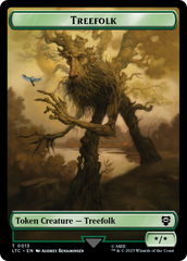 Beast // Treefolk Double Sided Token [The Lord of the Rings: Tales of Middle-Earth Commander Tokens] | Jomio and Rueliete's Cards and Comics