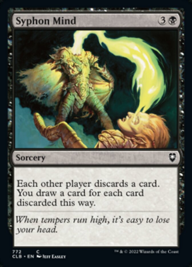 Syphon Mind [Commander Legends: Battle for Baldur's Gate] | Jomio and Rueliete's Cards and Comics