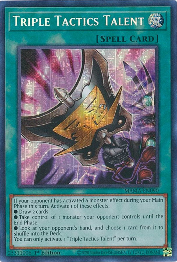 Triple Tactics Talent [MAMA-EN090] Secret Pharaoh's Rare | Jomio and Rueliete's Cards and Comics