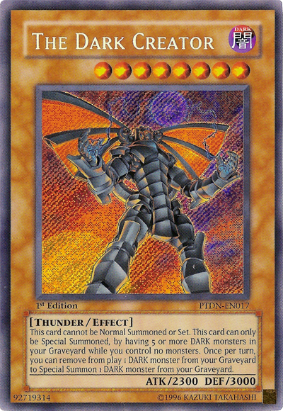 The Dark Creator [PTDN-EN017] Secret Rare | Jomio and Rueliete's Cards and Comics