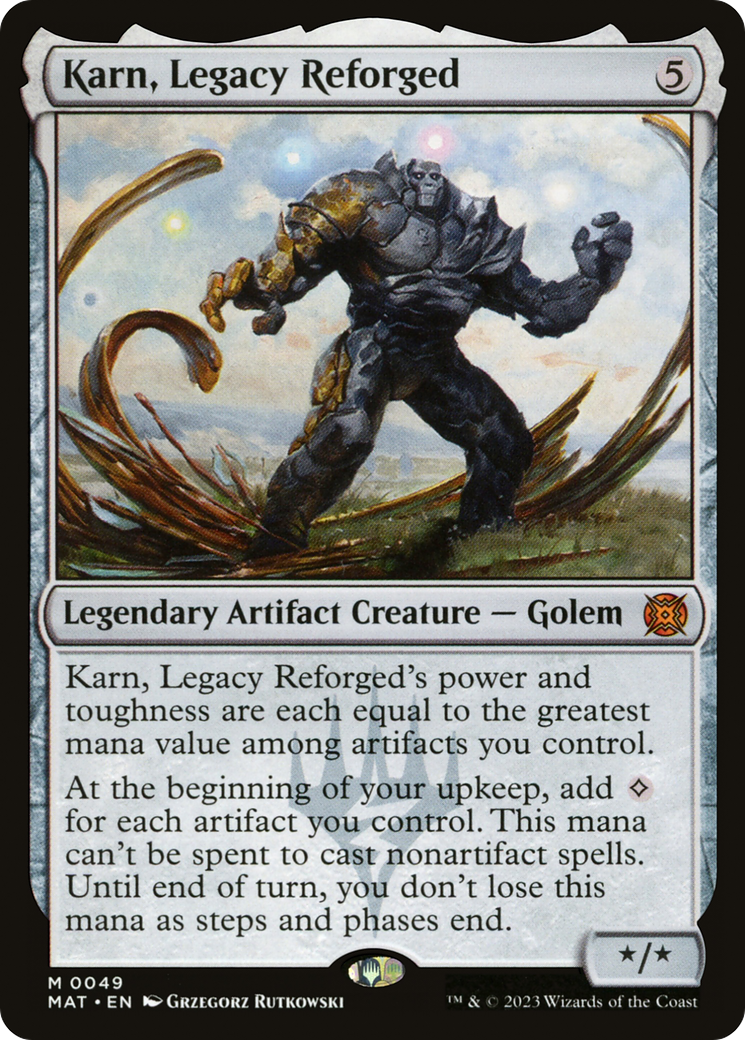Karn, Legacy Reforged [March of the Machine: The Aftermath] | Jomio and Rueliete's Cards and Comics